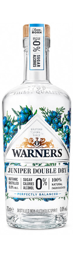 Warners Juniper Double Dry Non-Alcoholic Gin 500ml