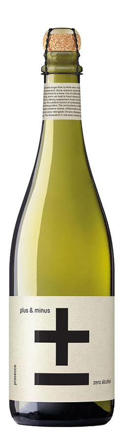 Plus and Minus ZERO Alcohol Prosecco NV