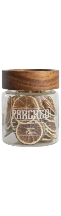 Parched Dehydrated Lime Slices 25g + Glass Jar