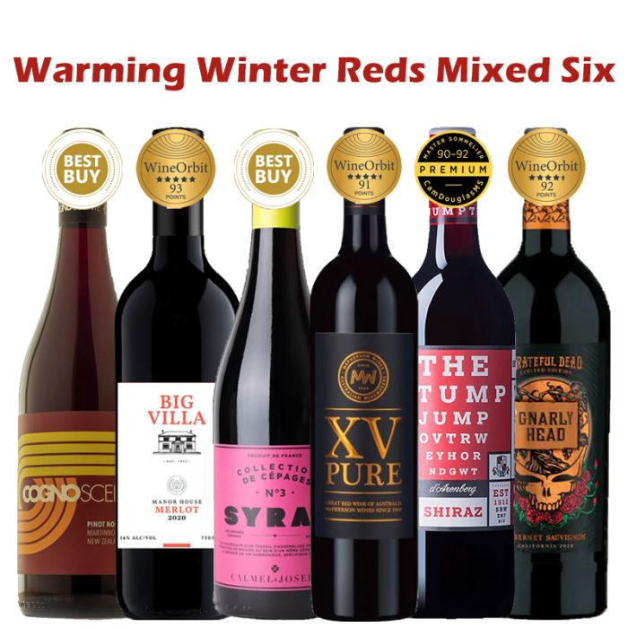 Warming Winter Reds Mixed Six