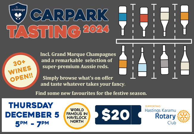 Carpark Tasting - December 5th