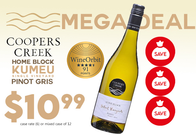 Coopers Creek Home Block SV Pinot Gris 2022