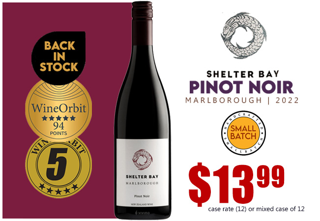 Shelter Bay Pinot Noir 2022