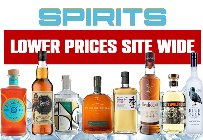 Spirits Lower Prices Sitewide